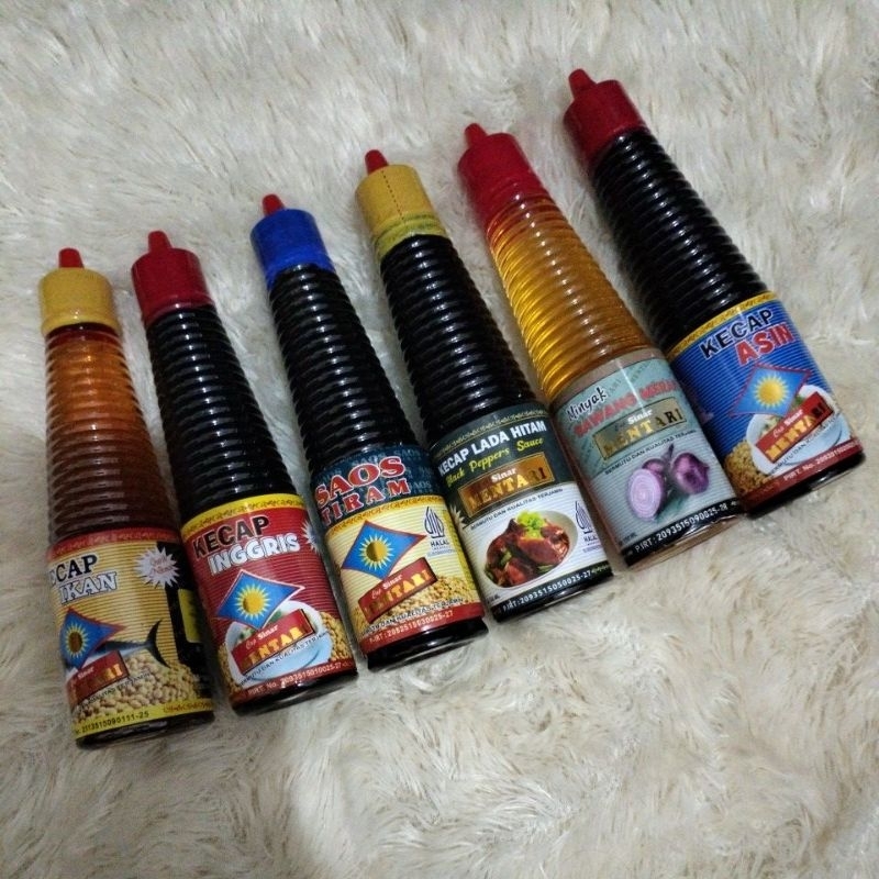 

PAHE 1.2 ISI 6BOTOL (KECAP IKAN,KECAP INGGRIS,SAOS TIRAM,LADA HITAM,MINYAK BAMER,KECAP ASIN)