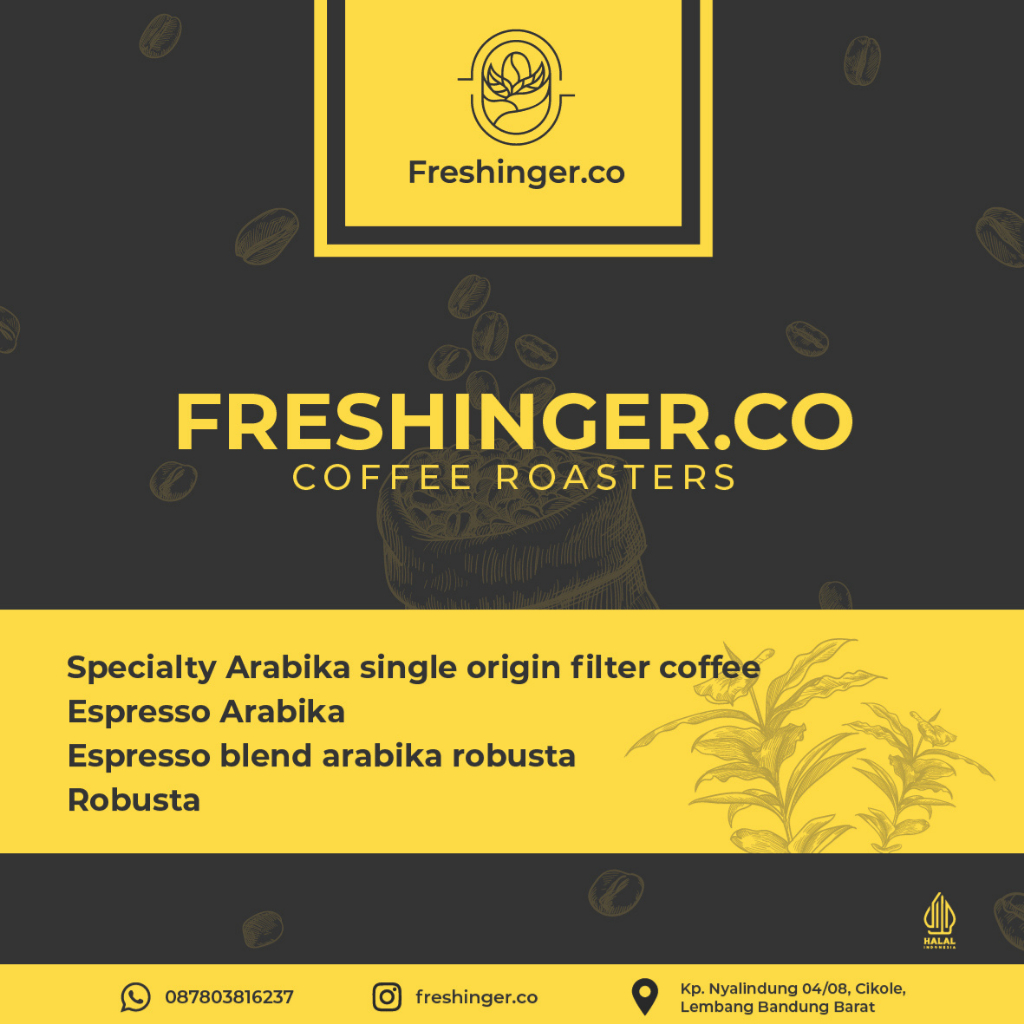 

ESPRESSO KOPI SUSU BLEND 50:50 ARABIKA ROBUSTA (BIJI/BUBUK) 1kg