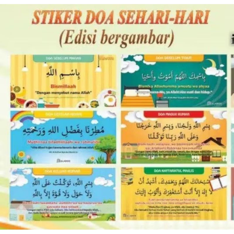 

Paket Stiker Doa Sehari Hari (24 stiker)