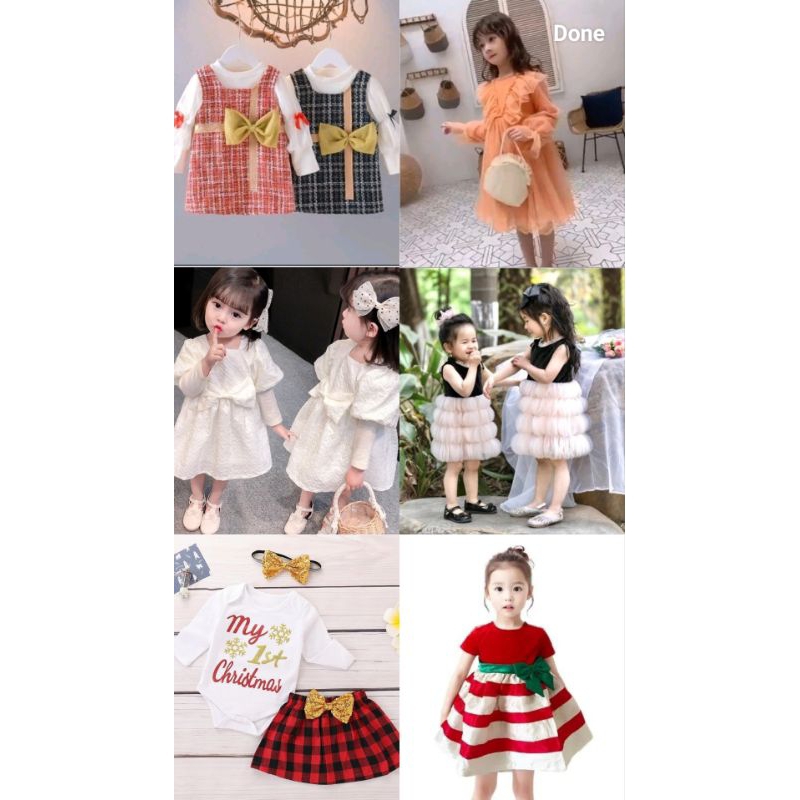 Dress SHEIN PREMIUM BABY Chrismast / Baptism Natal Baptis