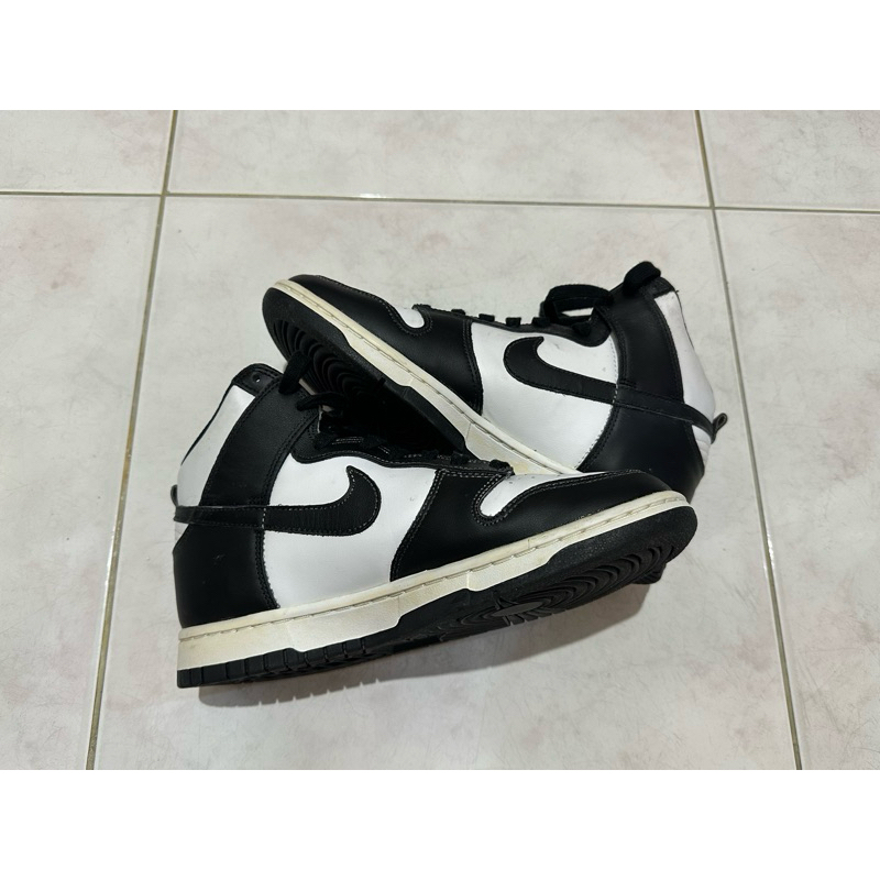 Nike Dunk High Panda Black White 2021 Size 40 (Preloved)