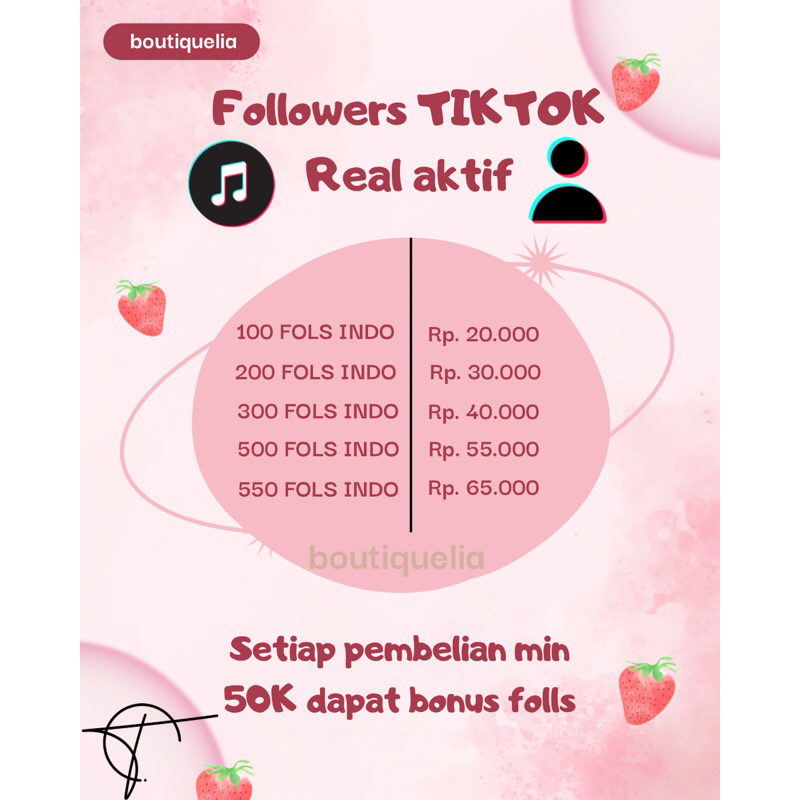 FOLLOWERS TIKTOK REAL AKTIF INDONESIA