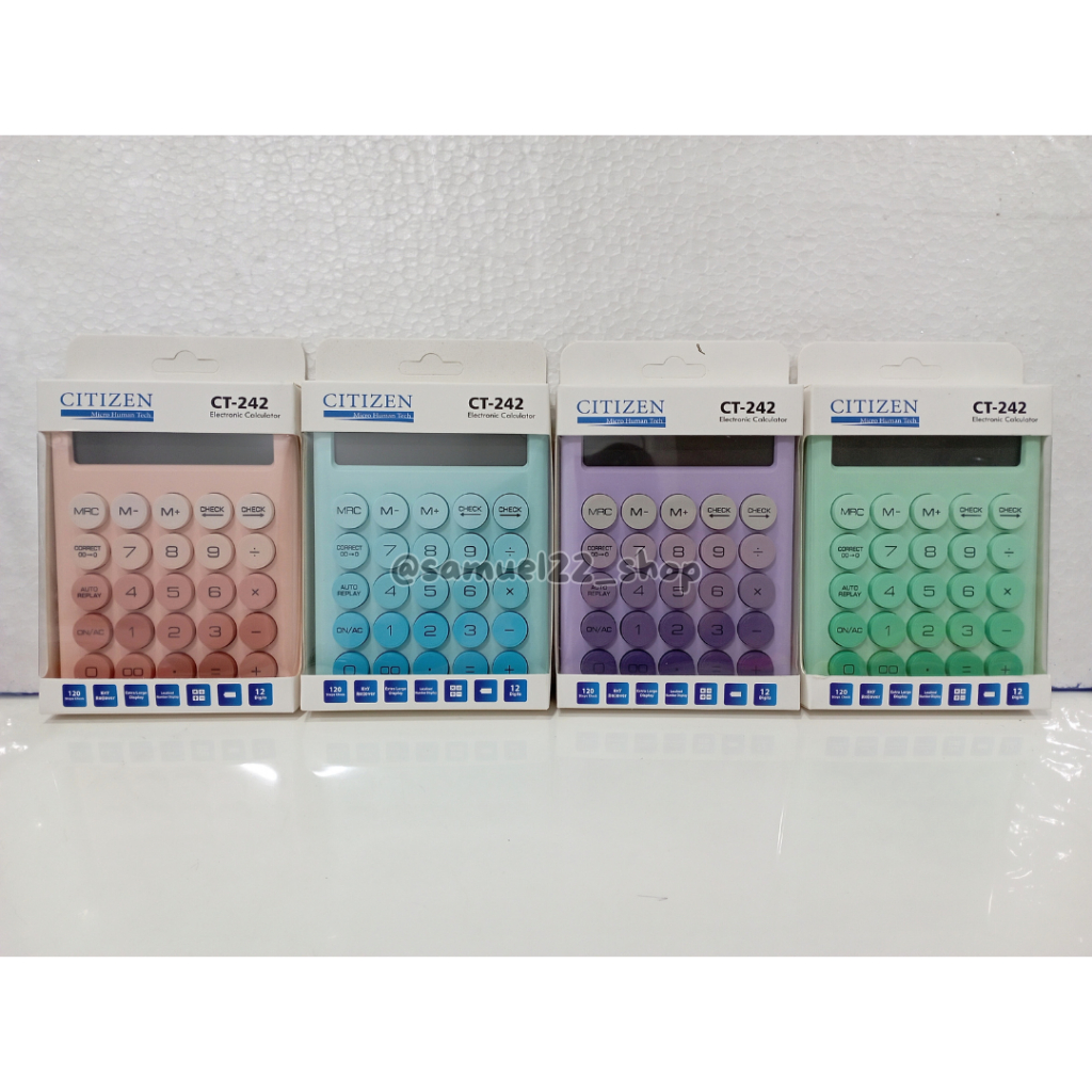 

Kalkulator CITIZEN CT-242 Warna