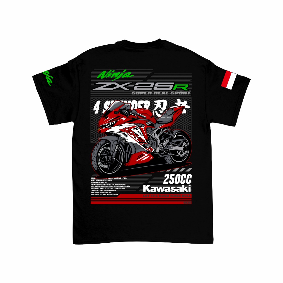 Produk Hemat Gilan Kaos Baju Anak Motor NINJA ZX25R T shirt Otomotif