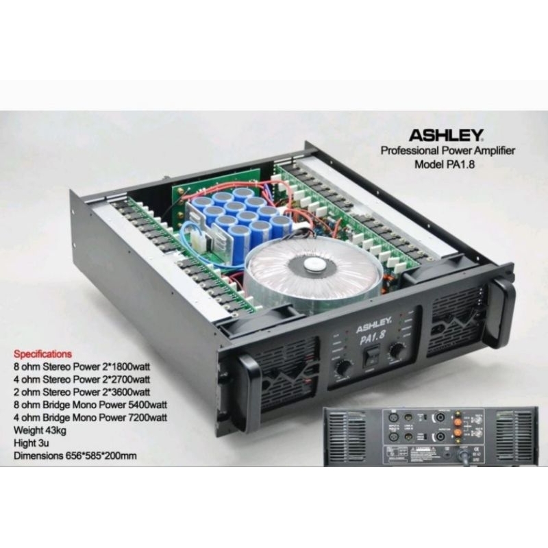 POWER AMPLIFIER ASHLEY PA1.8 CLASS GB