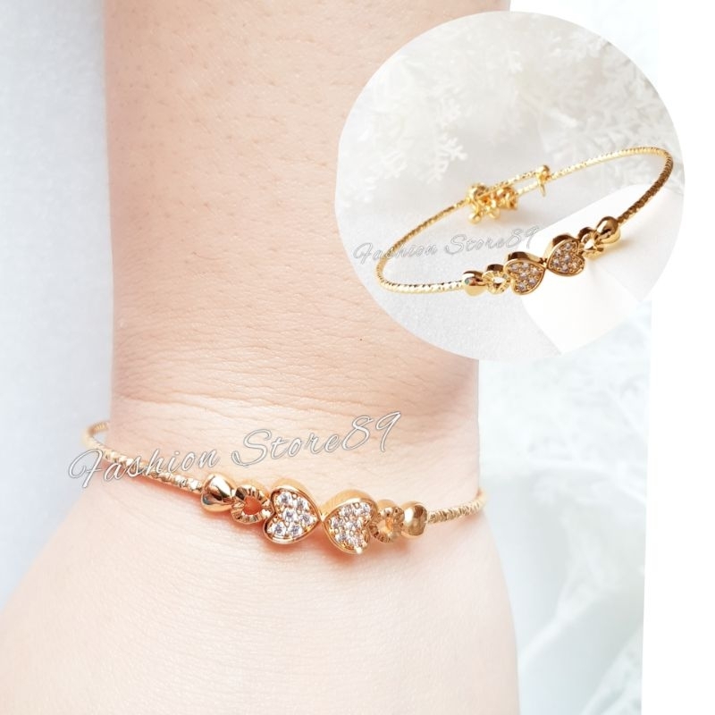Gelang Bangle Free Size Dewasa Anak Love Buterfly impor xuping Yaxiya Gelang Anak Gelang Dewasa