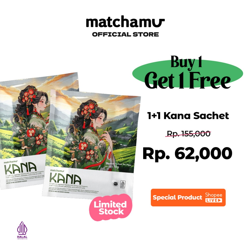 

[ BUY 1 GET 1 ] SPESIAL LIVE Matcha Ceremonial Kana 15gr x 2