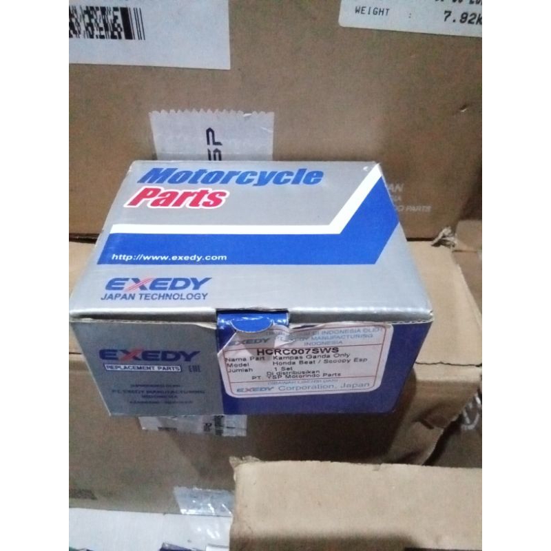 kampas kopling ganda Exedy K16 / Beat deluxe/beat new asli Exedy