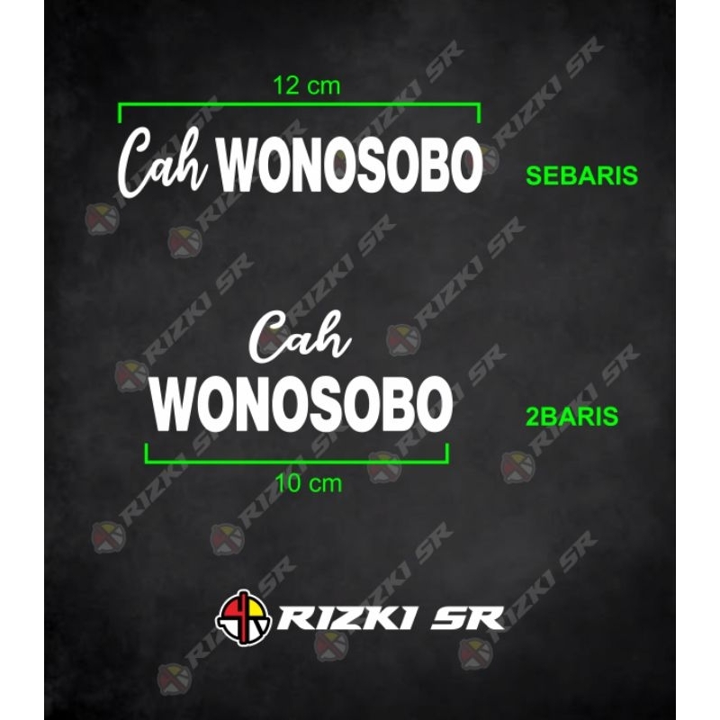 

stiker cah wonosobo motor cutting skotlet vinyl kaca laptop mobil