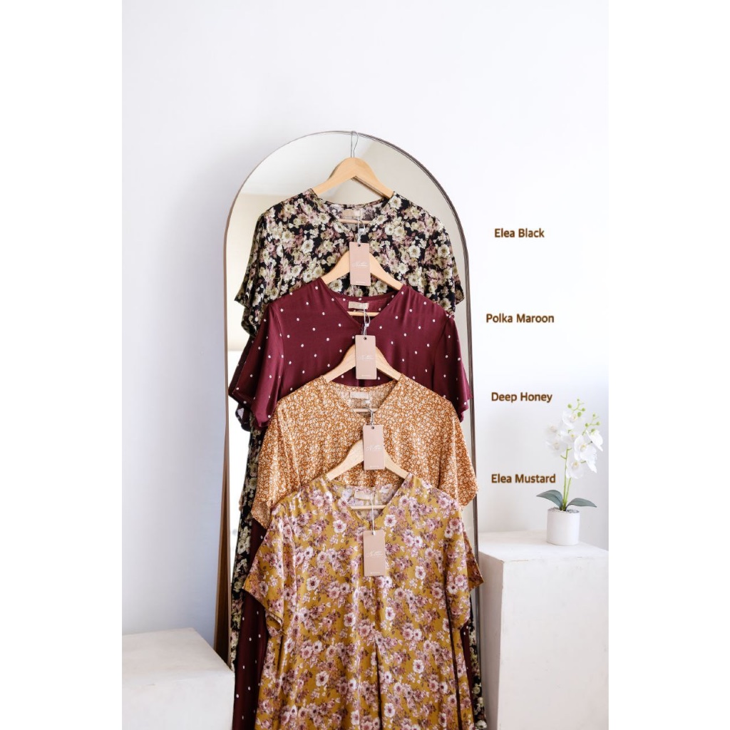 Hana Homedress Nilam Daster Panjang Dress Katun Rayon Premium by Nilam Indonesia NLMPO