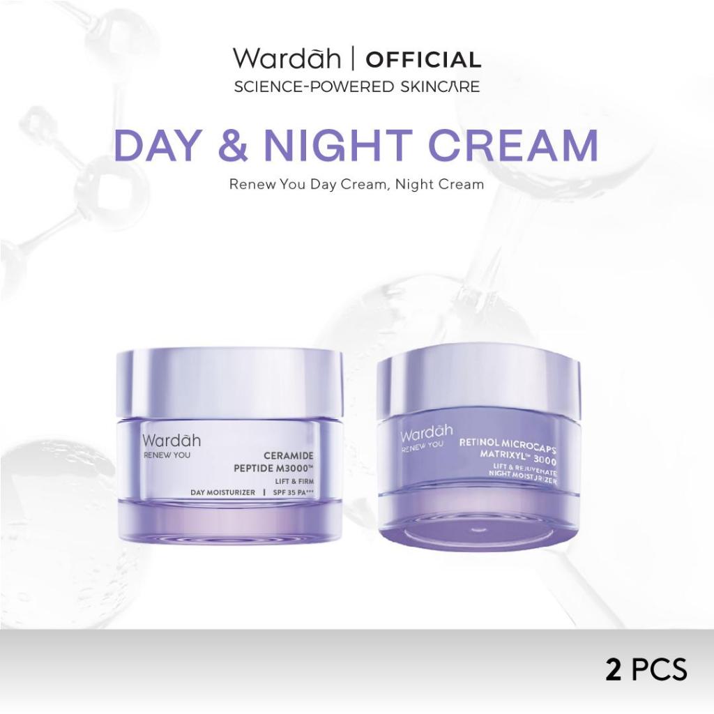 WARDAH [2 pcs] Paket Renew You Lift Firm Day Moisturizer + Rejuvenate Night Moisturizer 30 gr