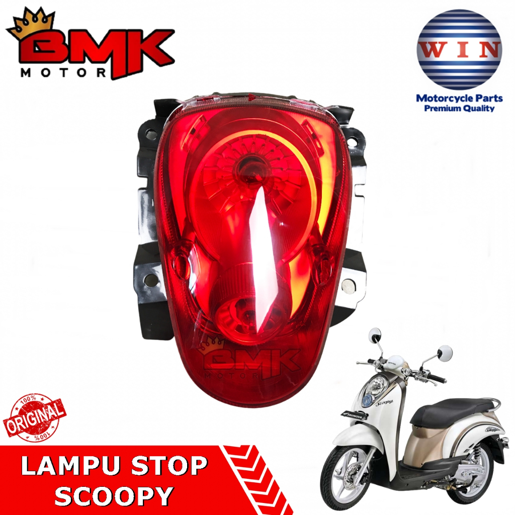 Win Lampu Stop Rem Belakang Scoopy Karbu 2010 2011 2012 Stoplamp Assy