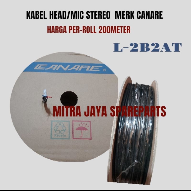 KABEL STEREO CANARE KABEL HEAD HEAT L-2B2AT MICROPHONE KECIL ISI 3 KABEL HET