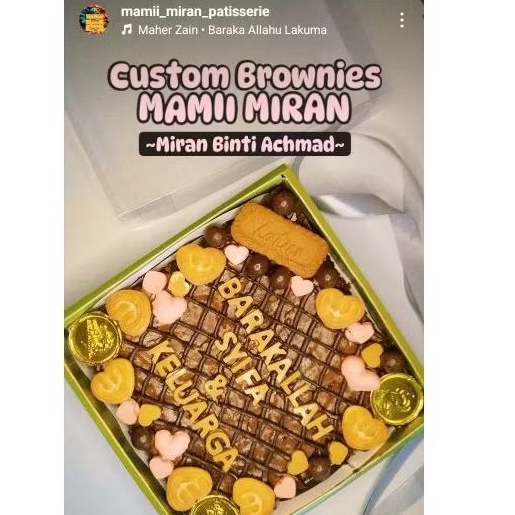 

LARGE CUSTOM BROWNIES MAMII MIRAN