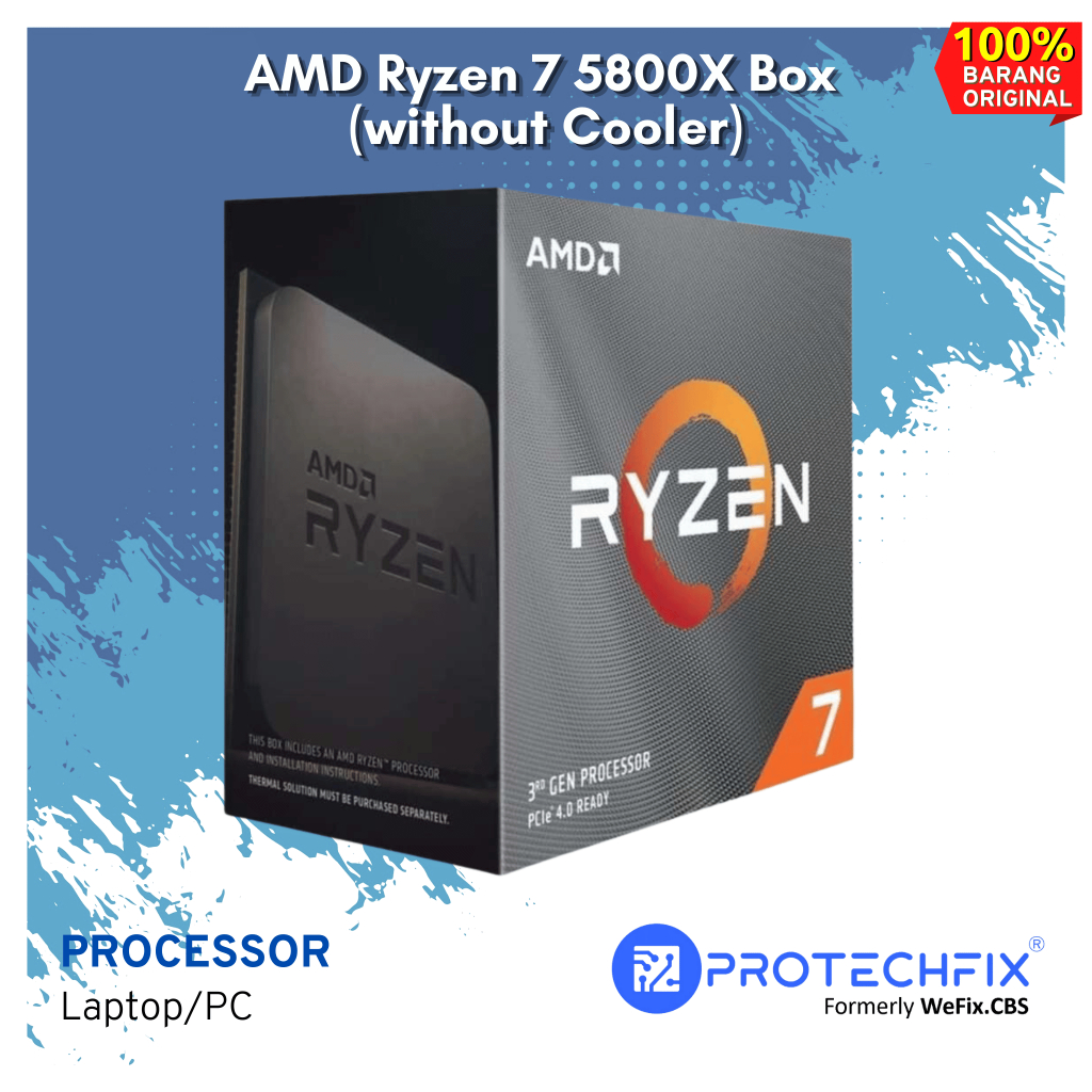 Processor AMD Ryzen 7 5800X Box (without Cooler)