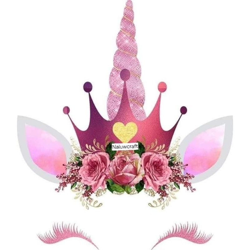 TOPER CAKE KEPALA UNICORN / TOPER CAKE KARAKTER UNICORN
