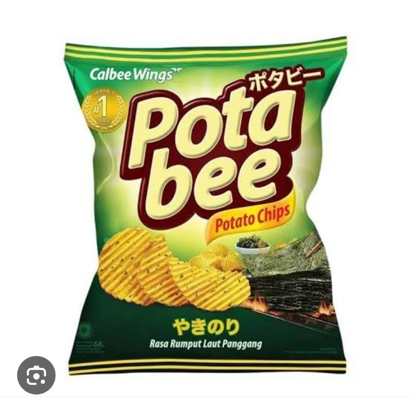 

POTABEE Potato Chips 15gram / Snack Pota Bee Keripik Kentang Rumput Laut 15gram