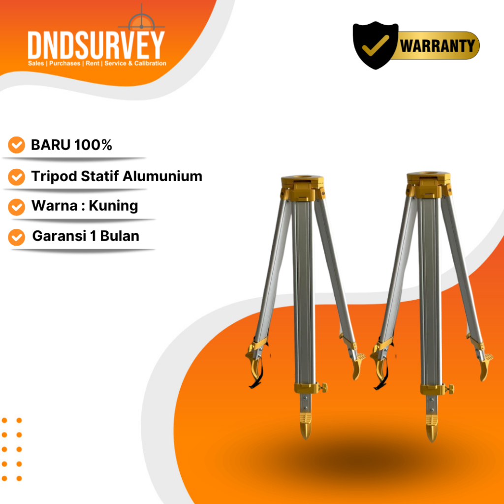 Tripod Statif Alumunium untuk Total Station Gps Rtk Waterpass Theoeolite