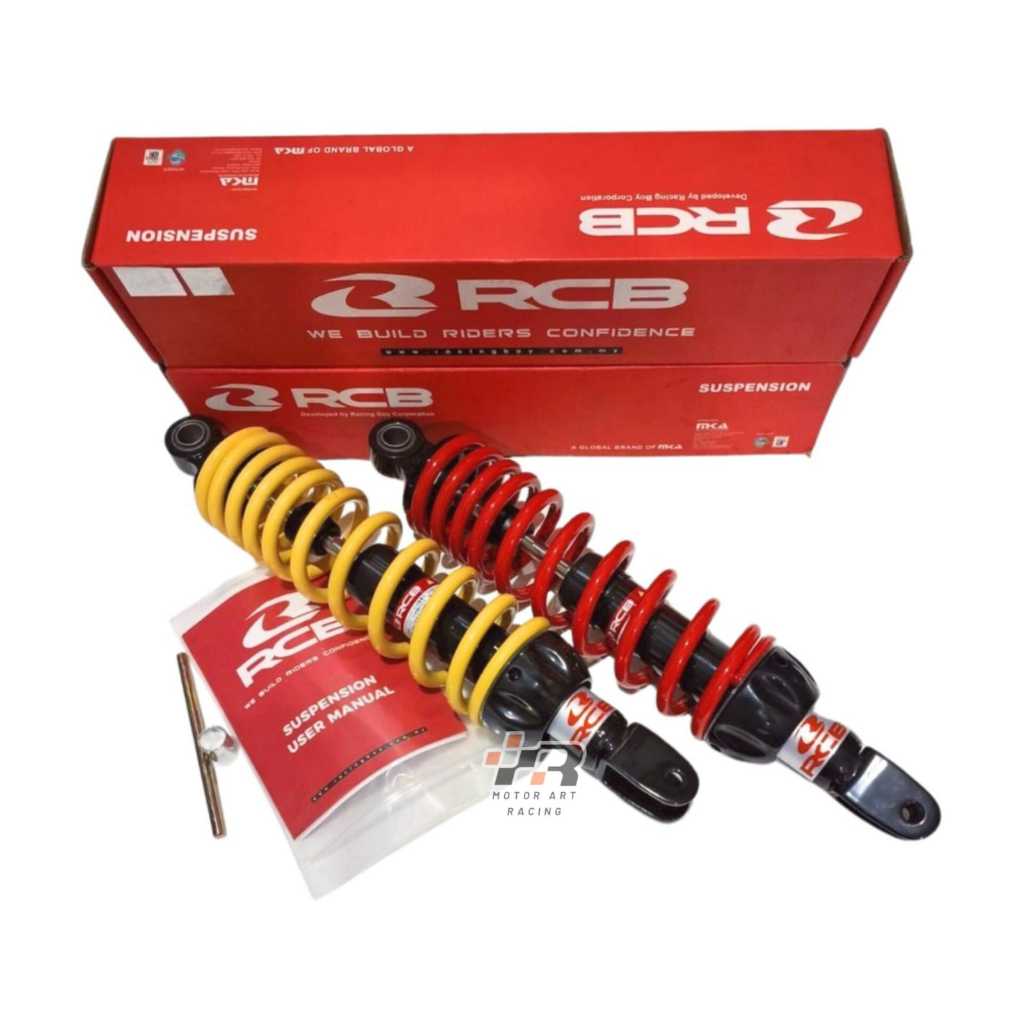 SHOCK BREAKER BELAKANG RCB VARIO 330MM MIO 305MM - MONOSHOCK RCB EGOS/SKYDRIVE A2 SERIES (BK)