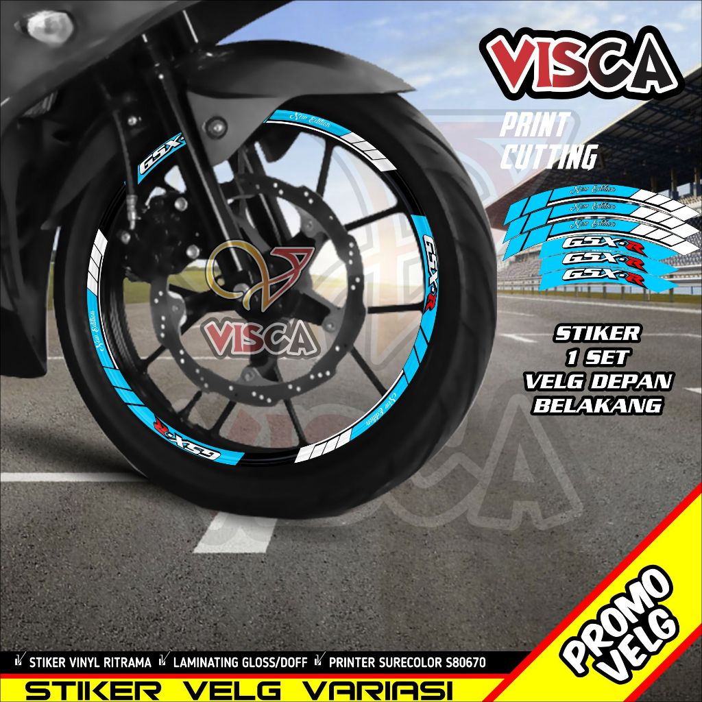 Stiker Velg Gsx R List Velg Motor Stiker Velg Gsx R A04
