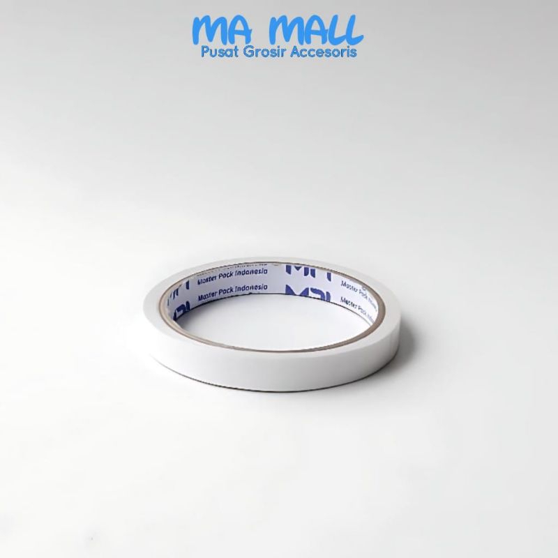 

Double Tape Kertas 12mm B112 Lakban Dobeltip Doubletip 12mm 1/2inc 1/2