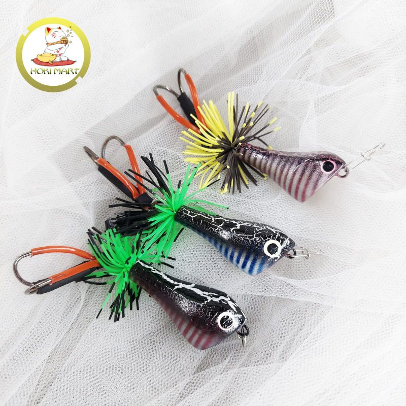 Umpan pancing geol pop 4.5cm 5gr / umpan pancing jump frog toman dan gabus