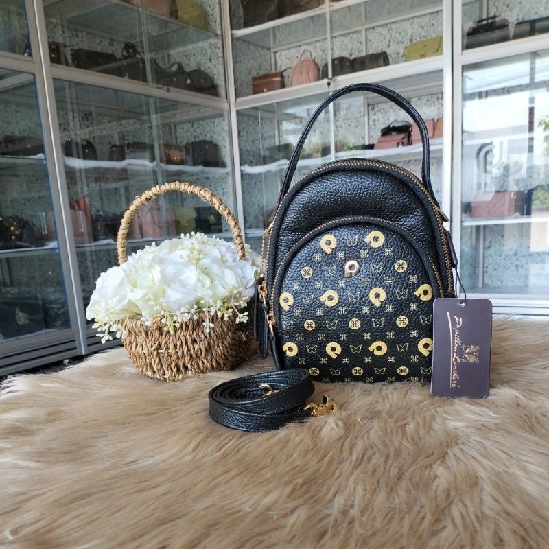 Tas papillon k3405 motif warna hitam, asem, kopi, maroon, hijau tua, navy, merah,krem, biru muda, pi