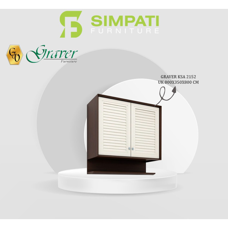 Kitchen Set Graver 2 Pintu Atas + Rak Bumbu KSA 2152