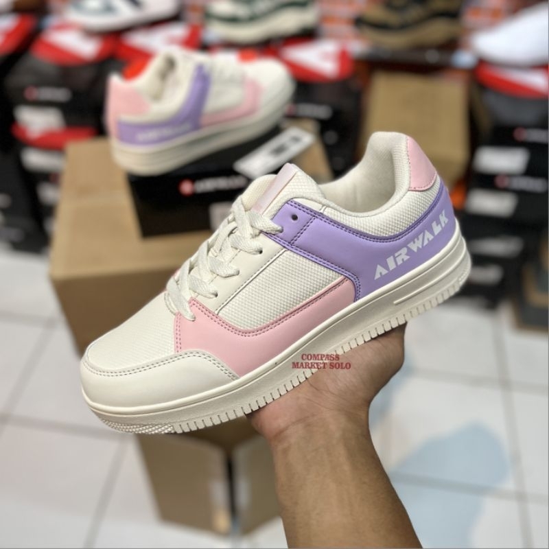 [ORIGINAL] SEPATU AIRWALK AUSTIN KREM UNGU AIWUK230806H