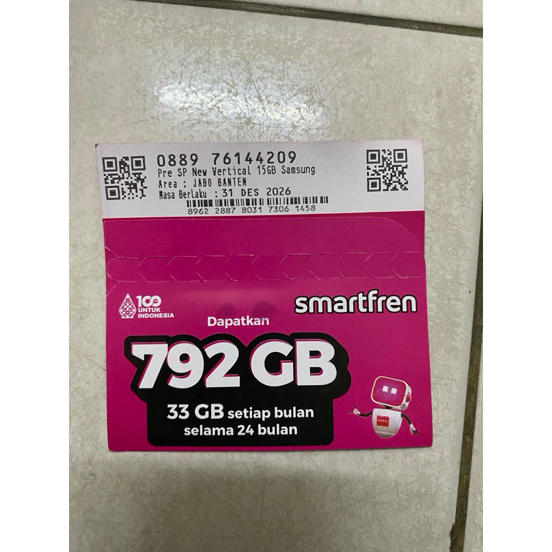 Kartu E-SIM Smartfren