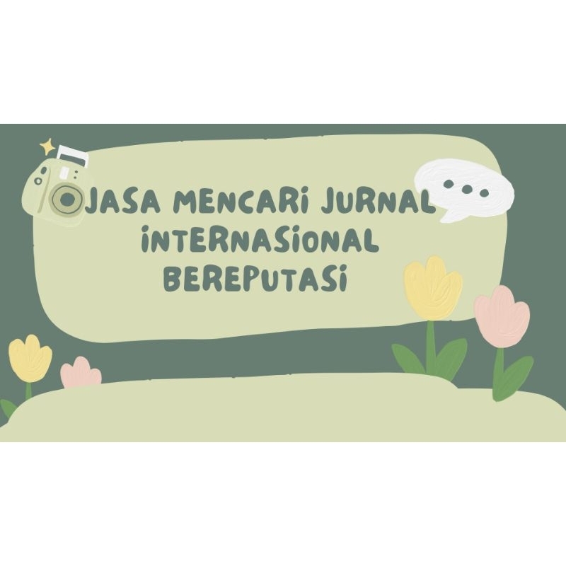 Jasa Cari Jurnal Internasional dan Terjemahan