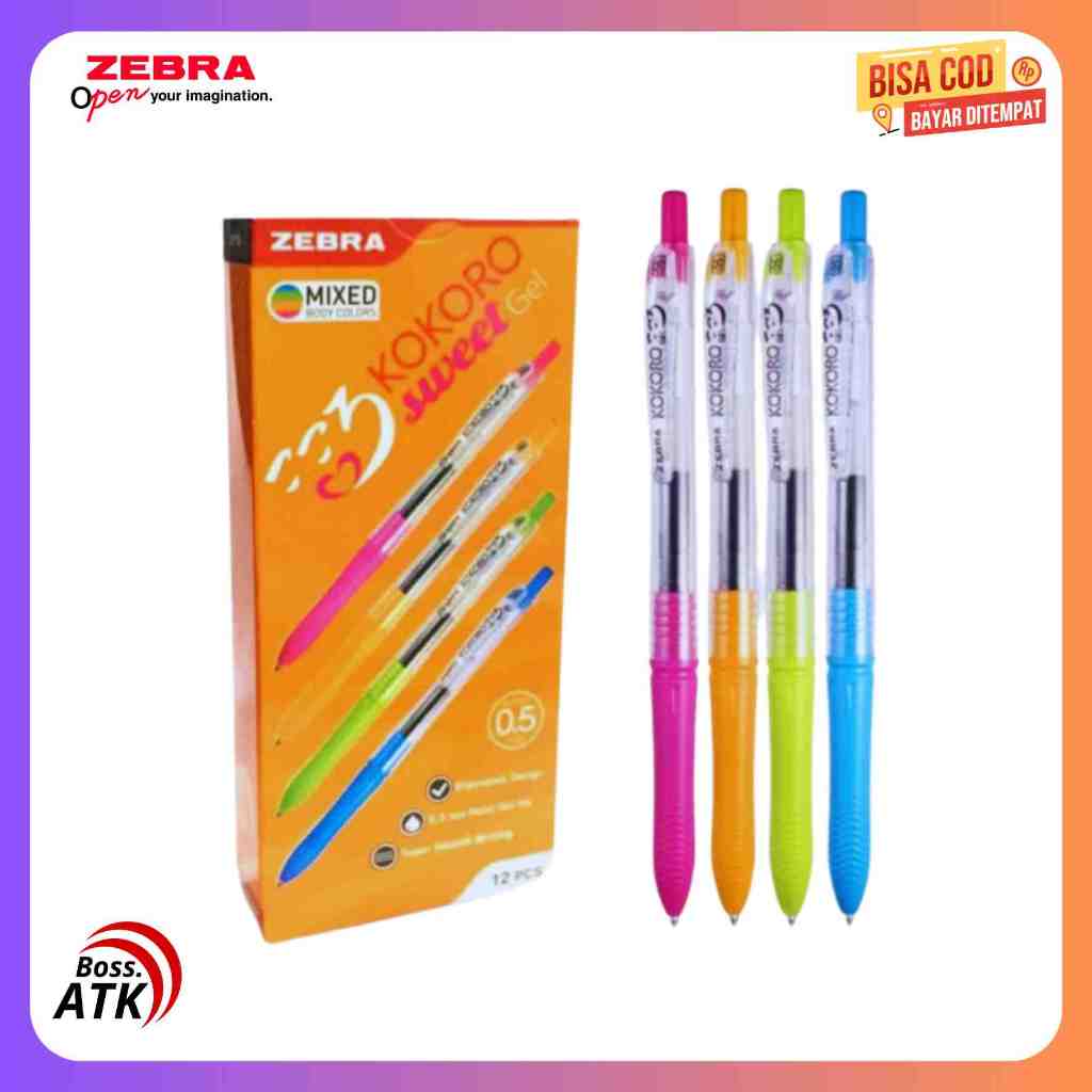 

Pulpen Ballpoint Zebra Kokoro 0.5mm Harga 1 Pcs Pulpen