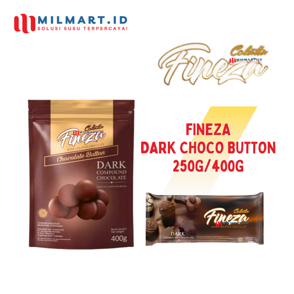 

COLATTA FINEZE COKLAT BUTTON 400G FINEZA COKLAT BUTIR 250G COKELAT BATANG CHOCOLATE TOPPING