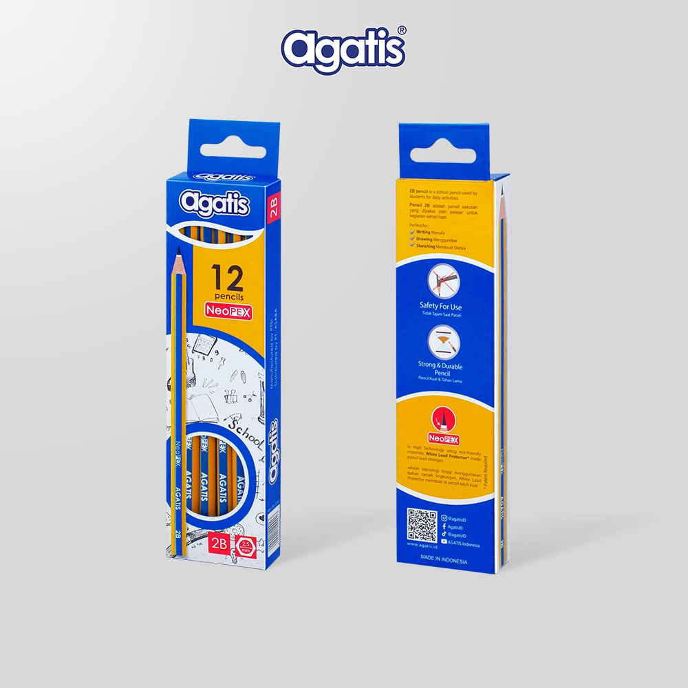 

Pensil 2B Merk Agatis - Harga Per Pack