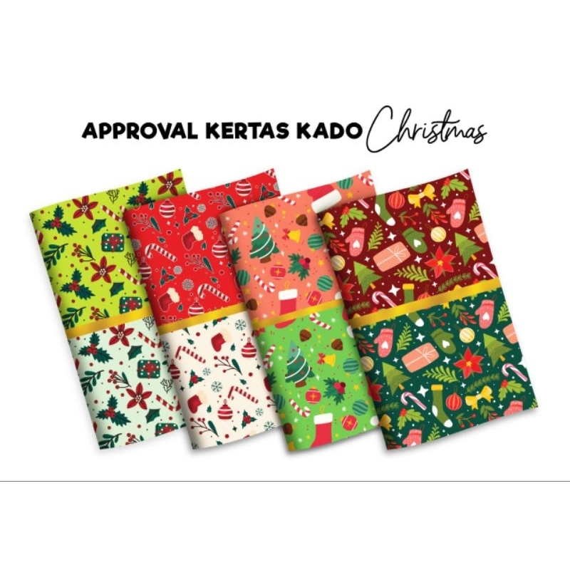 

(10 lembar) Kertas Kado Kiky Batik /Kertas Kado Natal Lebaran IdulFitri / Hadiah Bungkus Kado Ultah