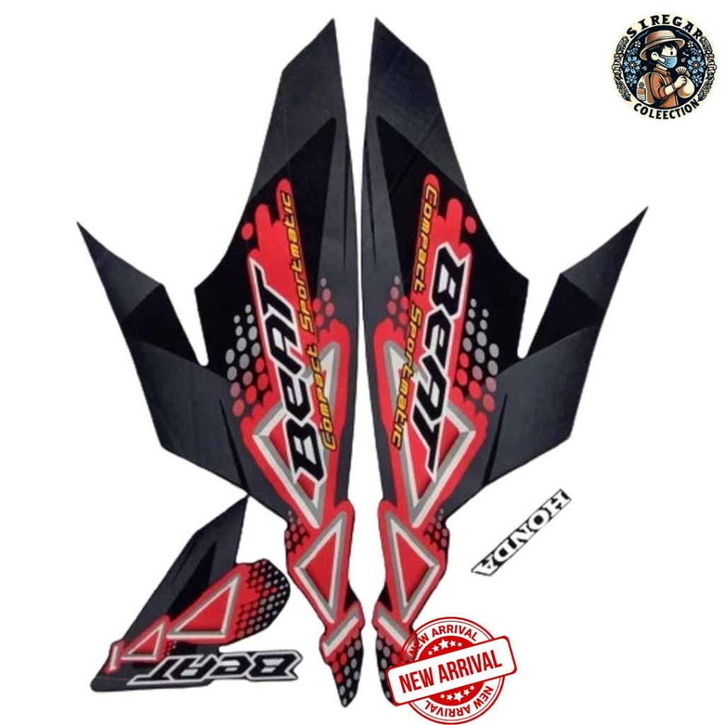 Striping Standar List Body Standar Motor Honda Beat Karbu 2011 Hitam Standar Beat Karbu 2011 Hitam