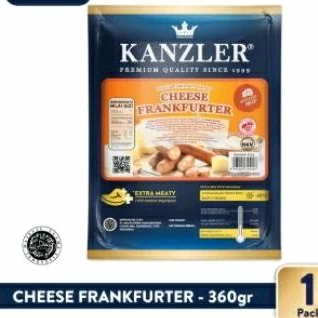 

Kanzler Cheese Frankfurter Sausage 360 Gram Sosis Sapi isi Keju