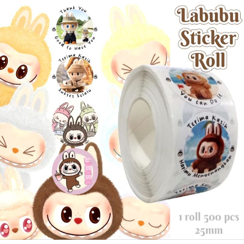 

Stiker Rol Karakter Viral Labubu Sanrio