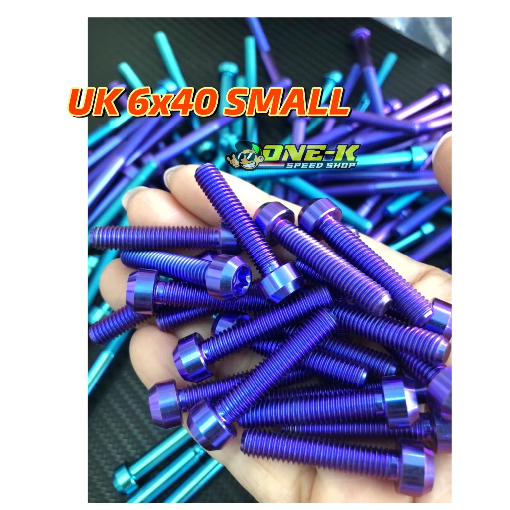 BAUT PROBOLT TITANIUM ORIGINAL 6x40 DRAT 10 PANJANG 4 CM SMALL HEAD