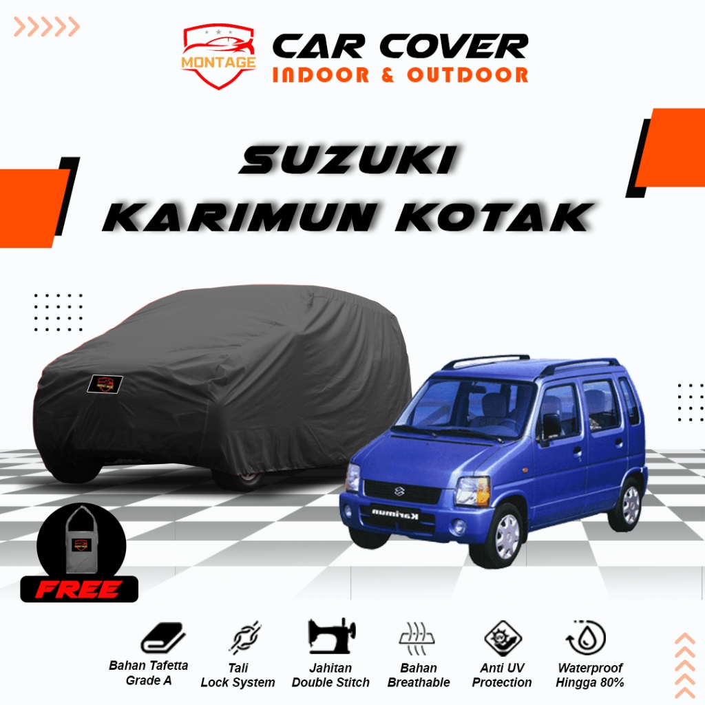Body Cover Mobil Karimun Kotak / Sarung Mobil Karimun Kotak / Selimut Mantel Suzuki Karimun Kotak