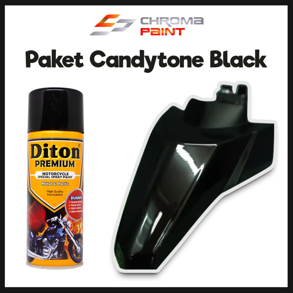 Paket 3 Kaleng Candytone Black Diton Premium - Warna Candy Hitam 9304