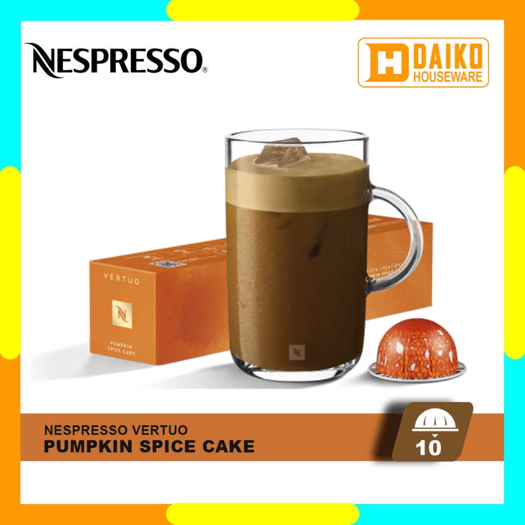 

Capsule Nespresso Vertuo Pumpkin Spice Cake - Light Roast Coffee - Kopi Kapsul Citarasa Kue Labu