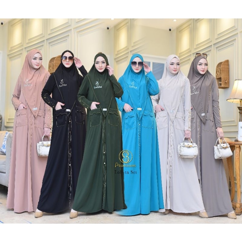 Gamis Set Jersey Premium Hijab Instan