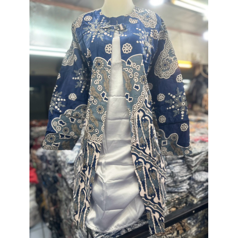 batik tunik sabian wanita,kombinasi atau dalaman toyobo || size lengkap
