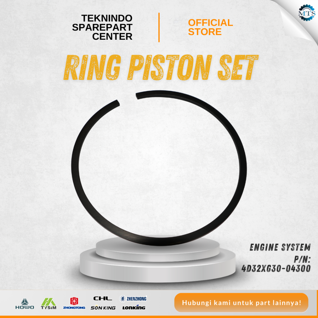 Ring Piston Set | 4D32XG30-04300 | Type Model: ENGINE XINCHAI 4D35G/CPC45 | Spec: Engine System