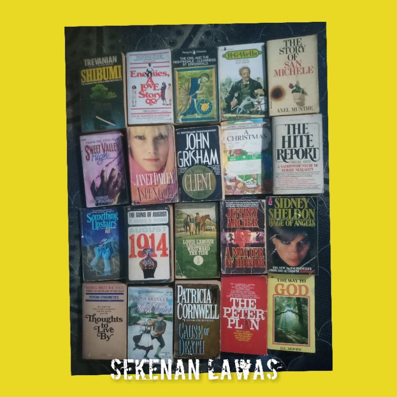 PAHE Buku / Novel Import/Bahasa Inggris/60 Buku