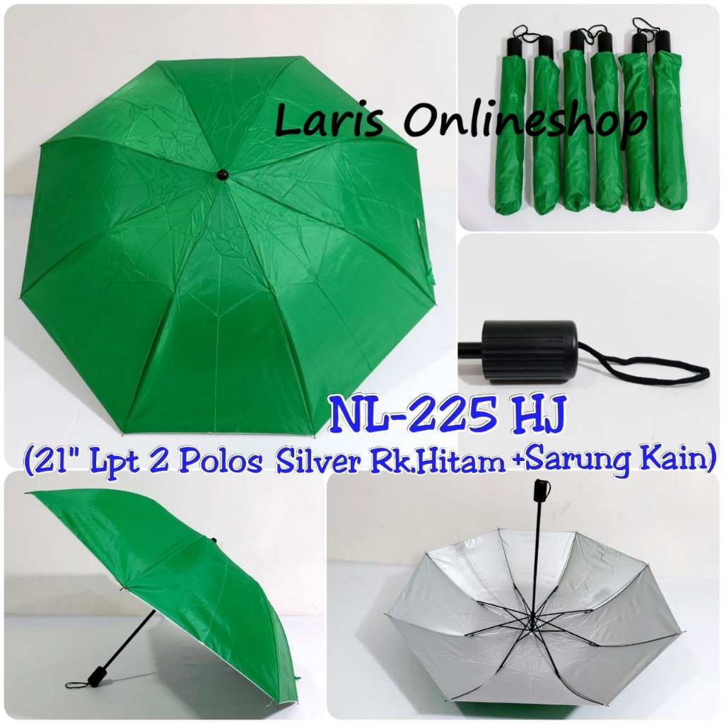 Nagoya Payung Lipat 2 Termurah Polos Warna+Sarung / Payung Lipat 2 / Payung Lipat 2 Promosi