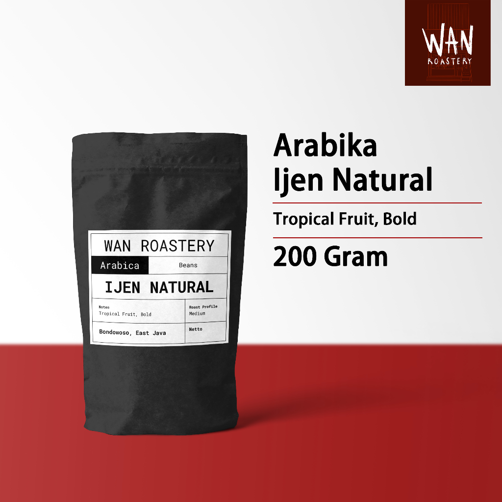 

Kopi Arabika Ijen Natural 200 Gram Wan Roastery