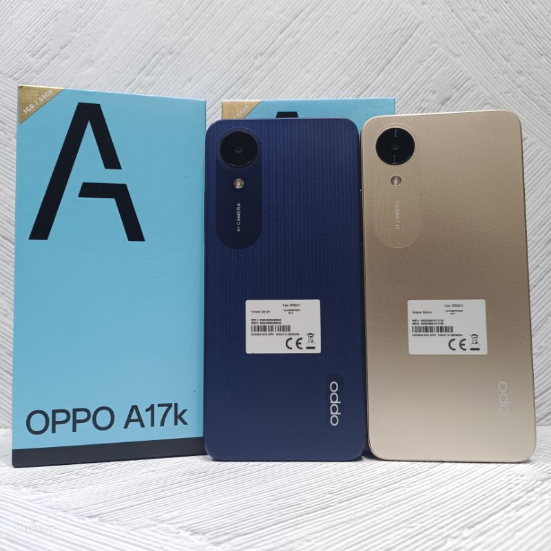 Oppo A17k 3/64 GB Handphone Second Bekas Fullset