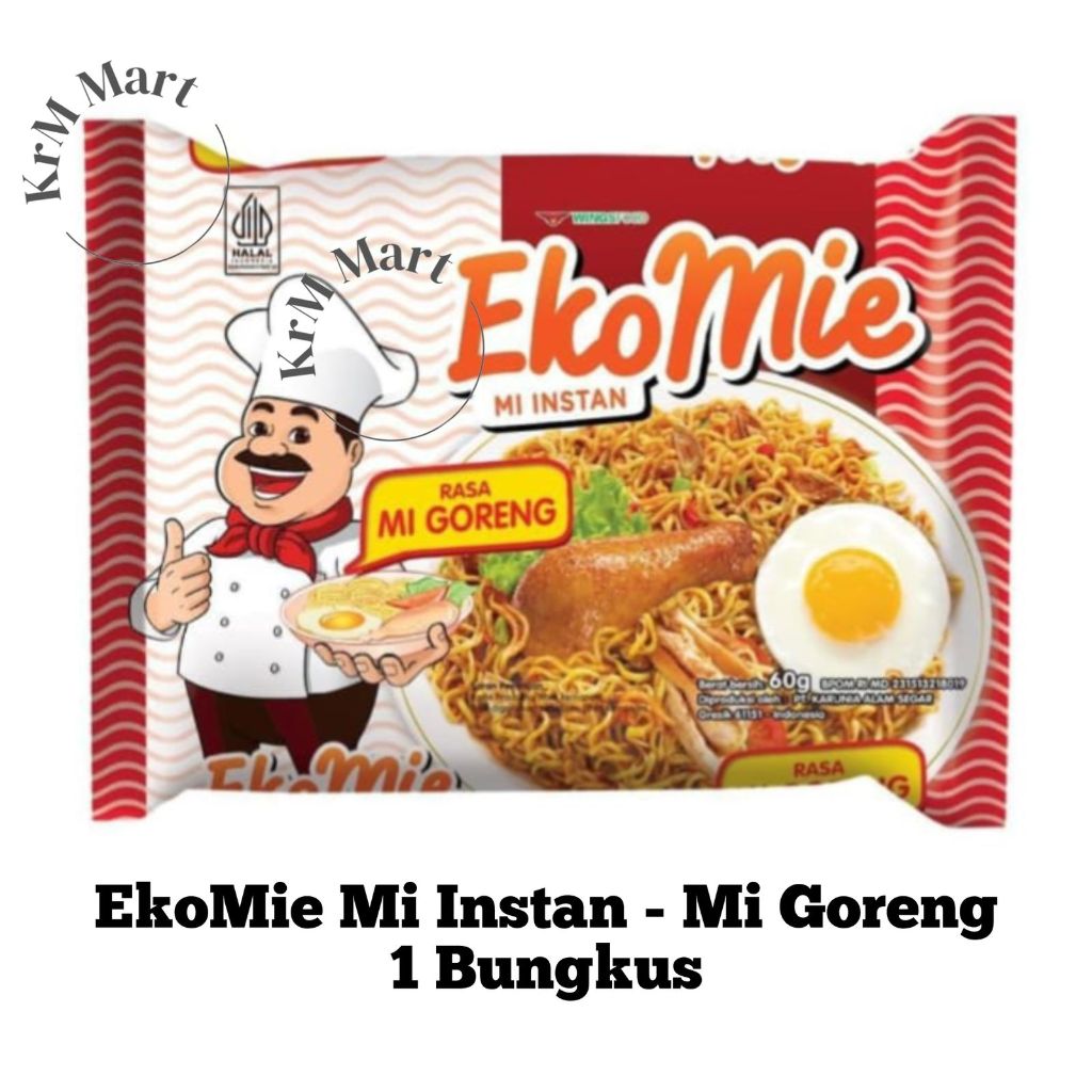 

Ekomie Mie Goreng Mi Instan 1 bungkus eko mie ekomi